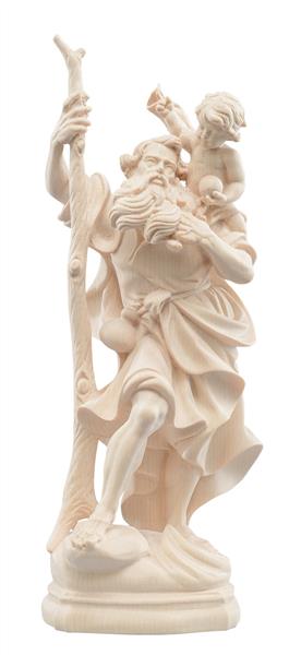 Hl. Christophorus, geschnitzte Figur aus Holz