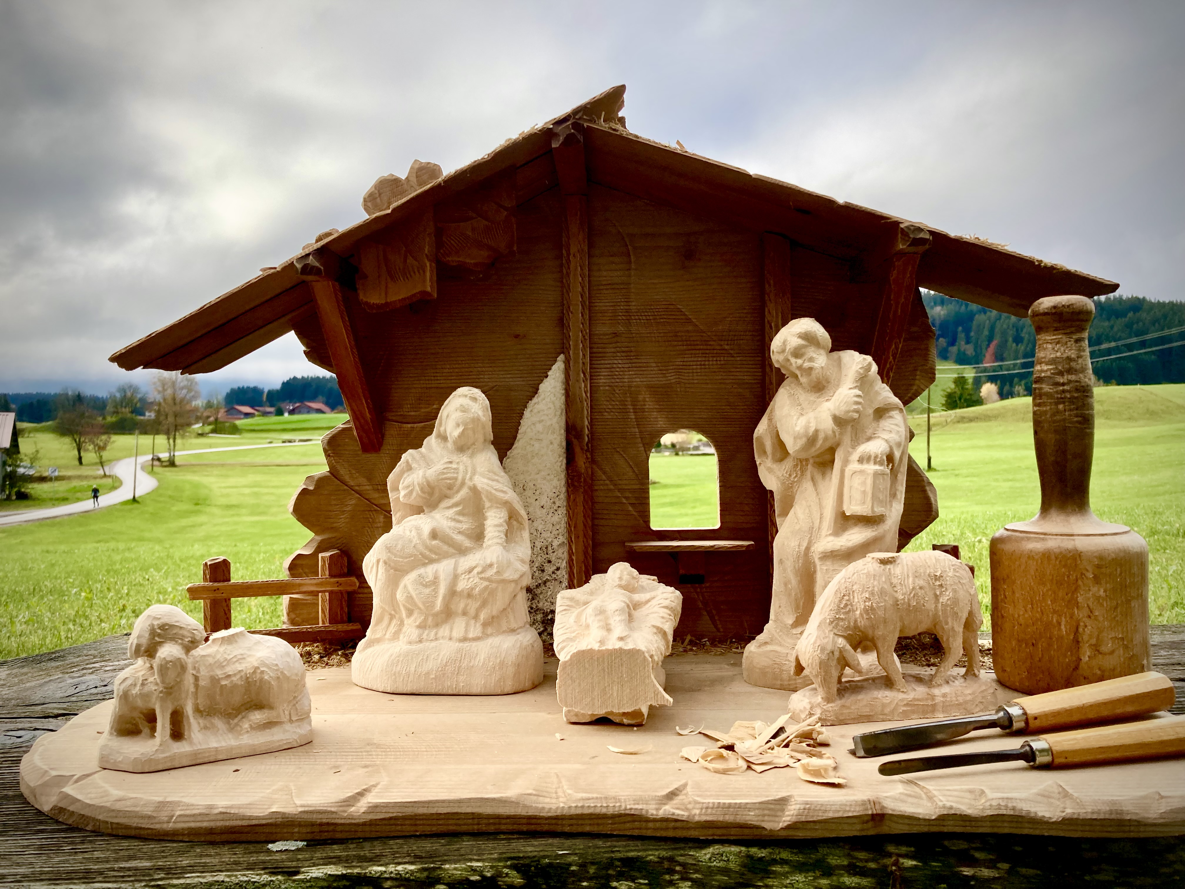 Josef 17 cm, Holzrohling zum Schnitzen