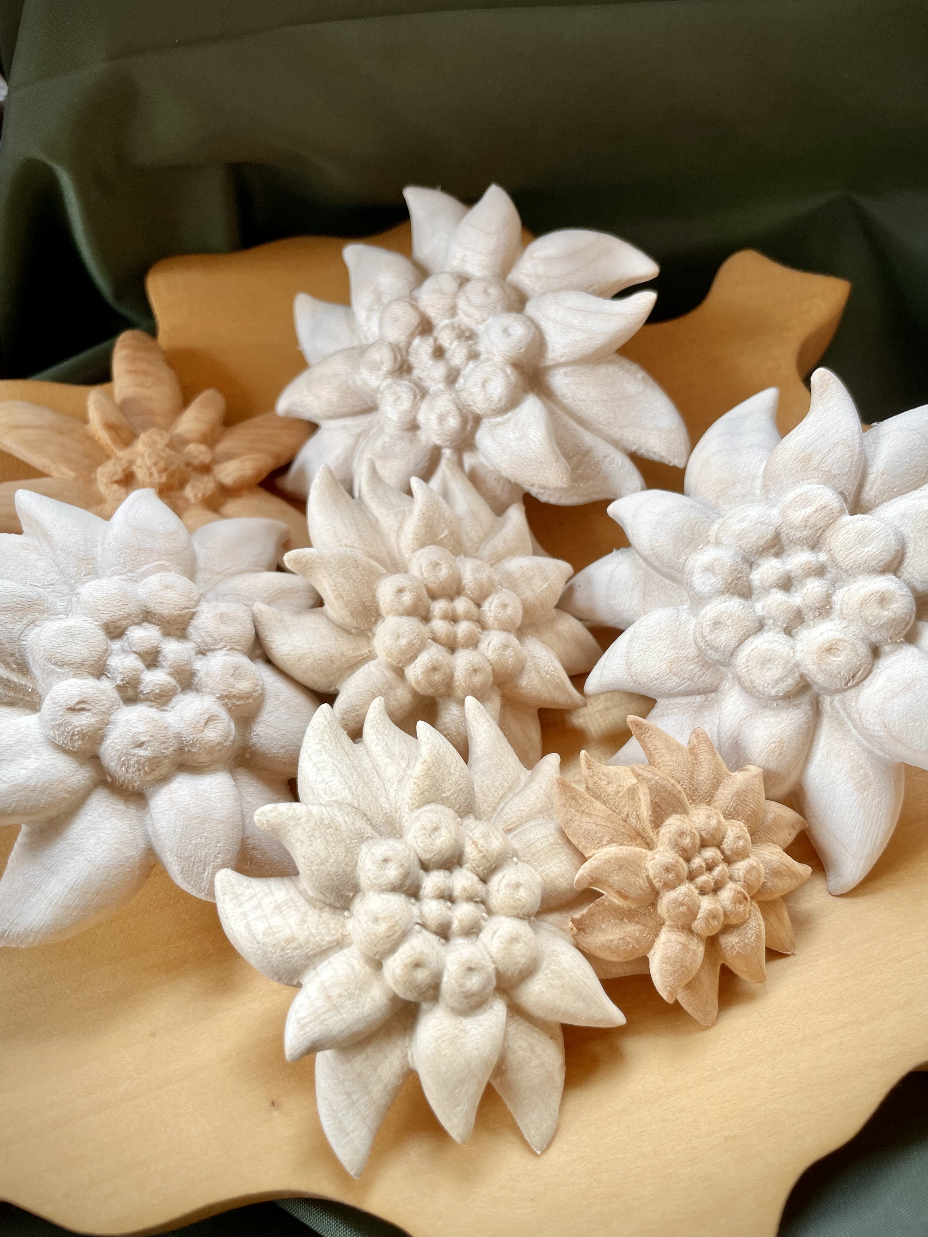 handcarved flower