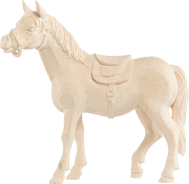 Allgäu Krippe 10 cm feingefräst: Pferd