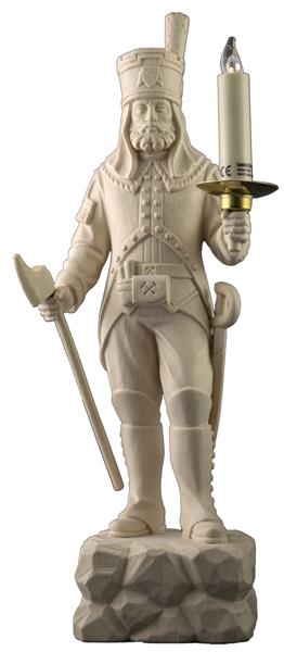 Annaberger Obersteiger Holzfigur geschnitzt, 29 cm