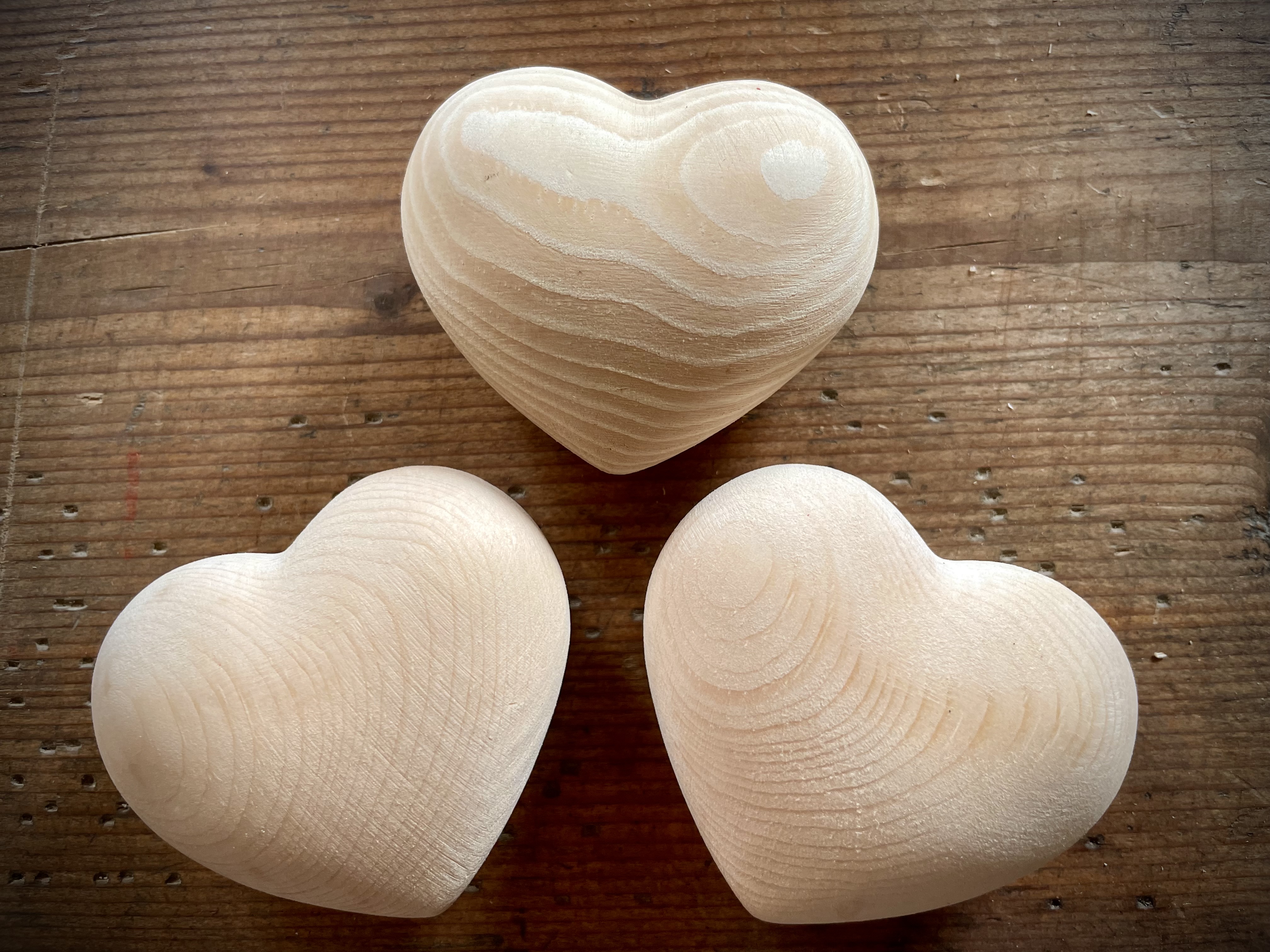 Wooden heart, 7 cm