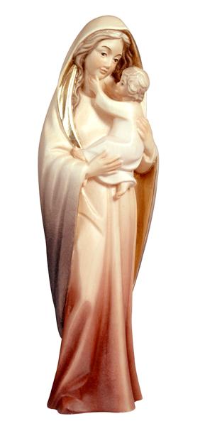 Maria mit Kind modern, aus Holz geschnitzt 