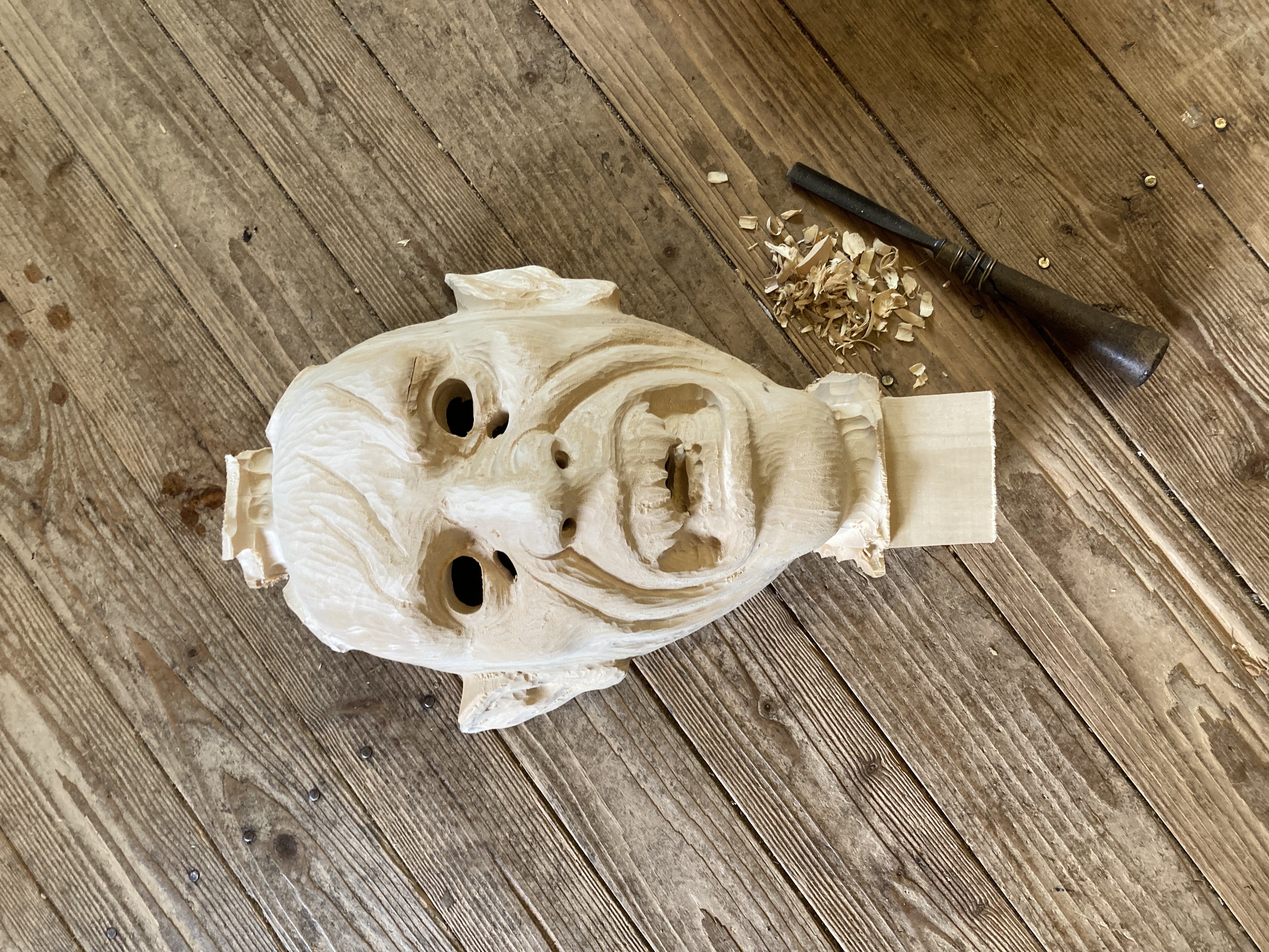 wooden mask