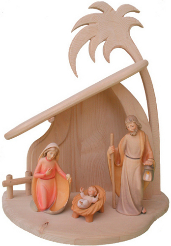 Wih-Naht-Krippe: Wiege für Jesuskind, Holzrohling zum selber Schnitzen, passend zu 45 cm