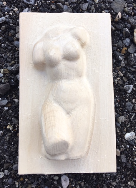 Relief weiblicher Torso, Rohling 28 cm