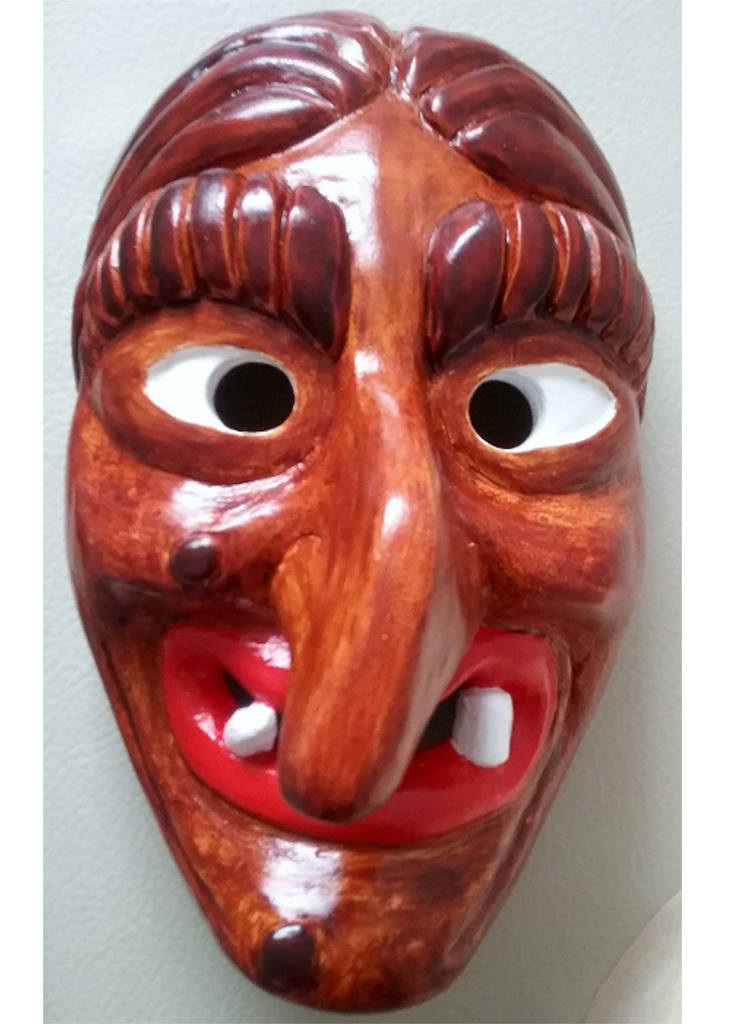 Hexenmaske Walpurgis, Holzrohling zum selber Schnitzen
