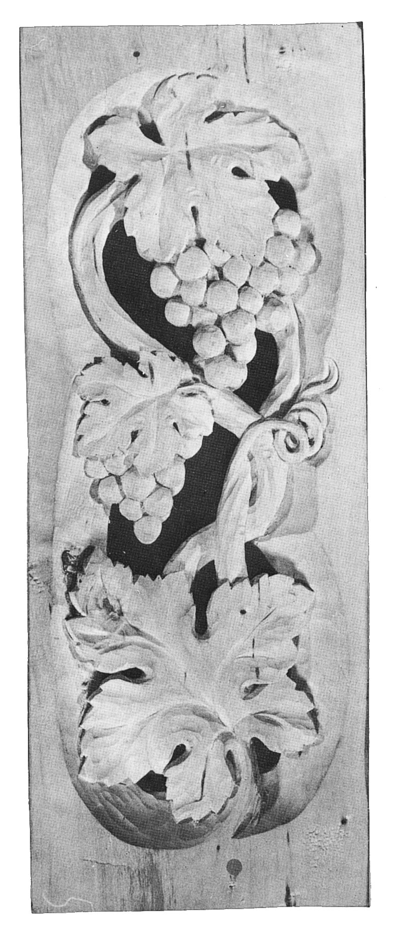 Relief Weintrauben, 50 cm, Schnitzrohling