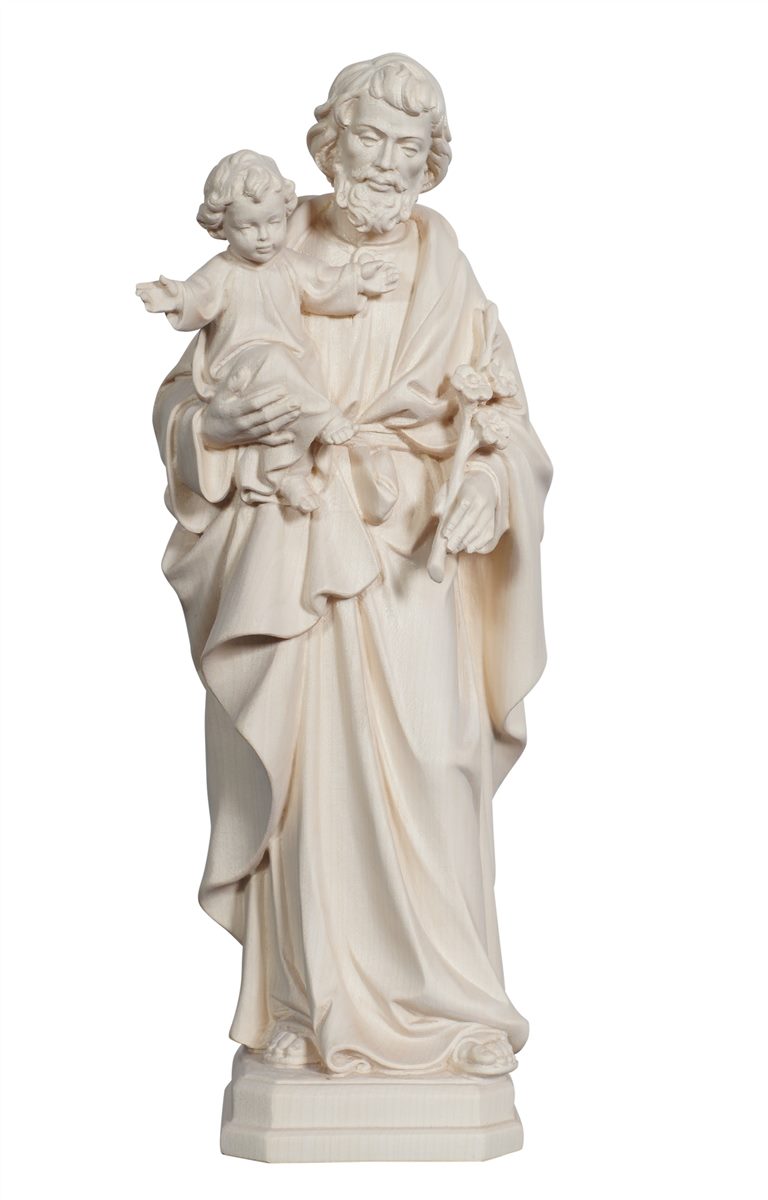 Hl. Josef mit Kind, geschnitzte Figur