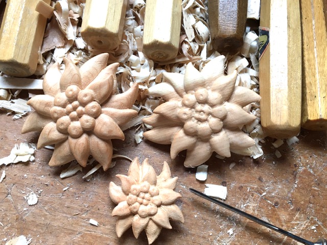 handcarved flower