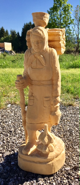 woodwoman, wooden blank 30 cm