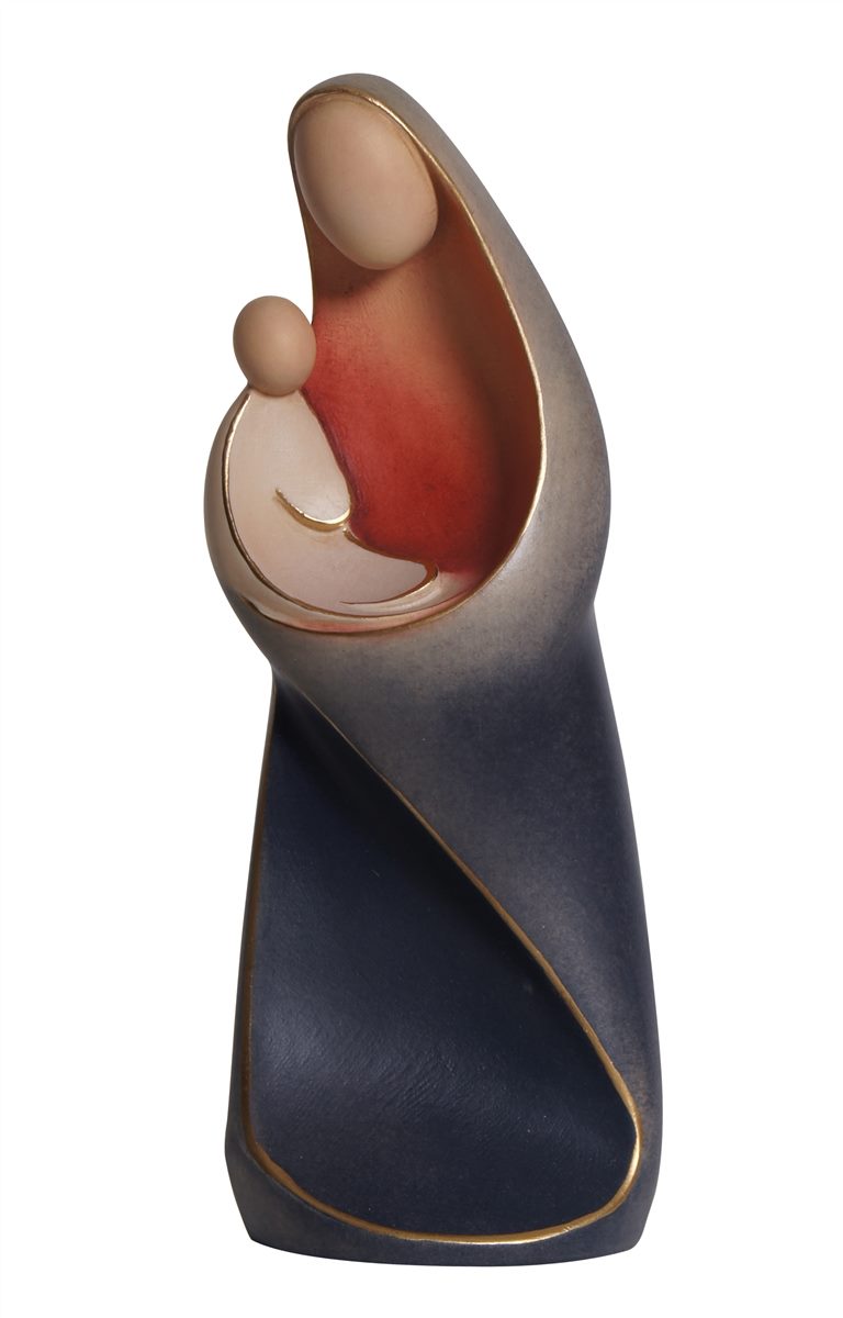 Madonna Ambiente, aus Holz geschnitzt