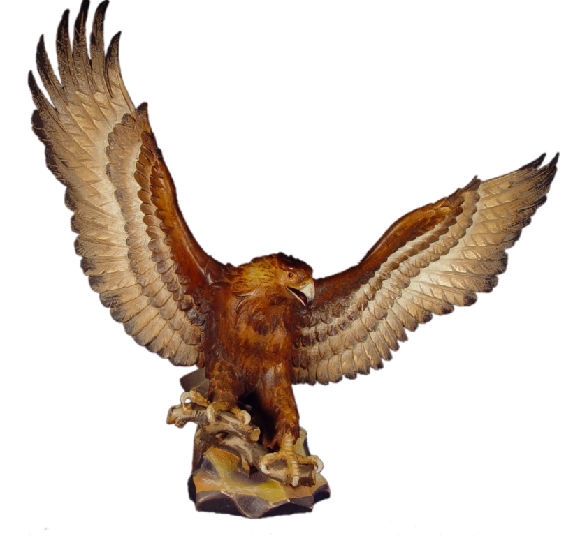 Adler aus Holz geschnitzt