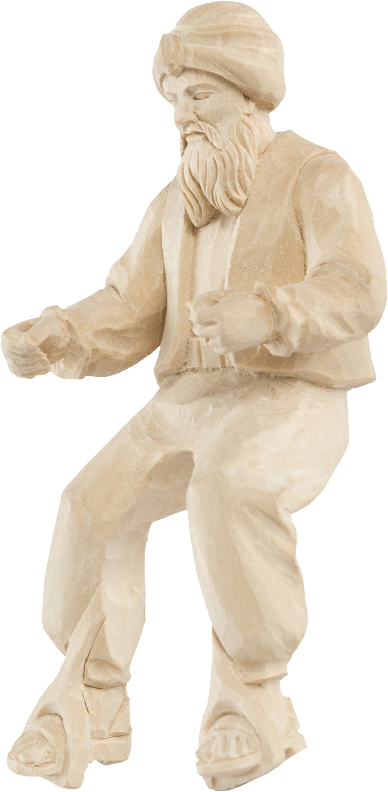 Reiter zum Pferd  handgeschnitzt, Allgäu-Krippe   