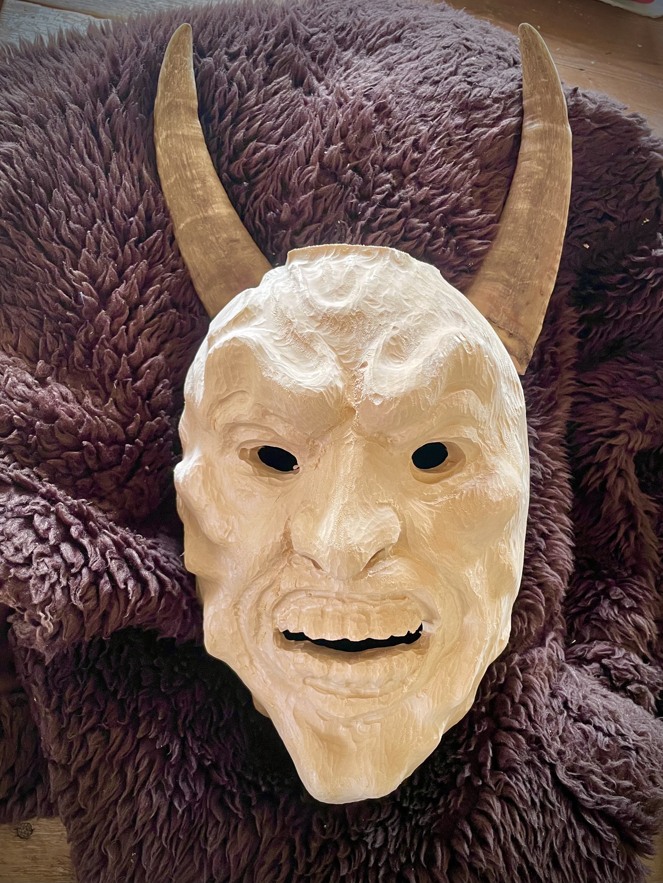 blank mask of an d