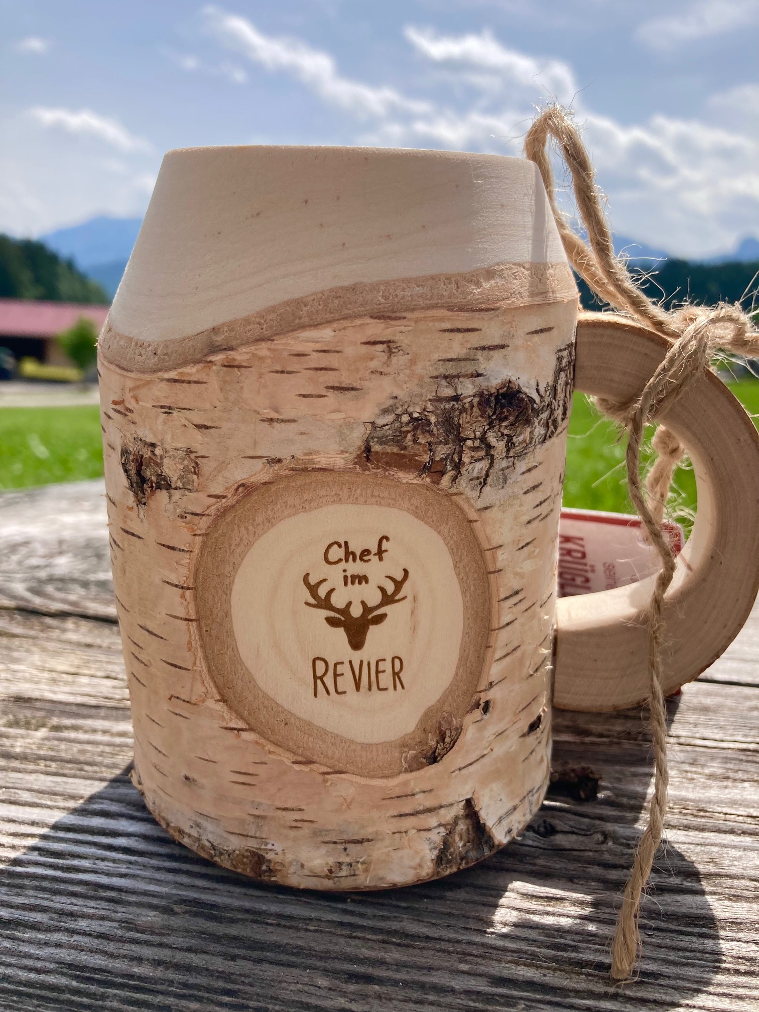 wooden cow 12 cm
