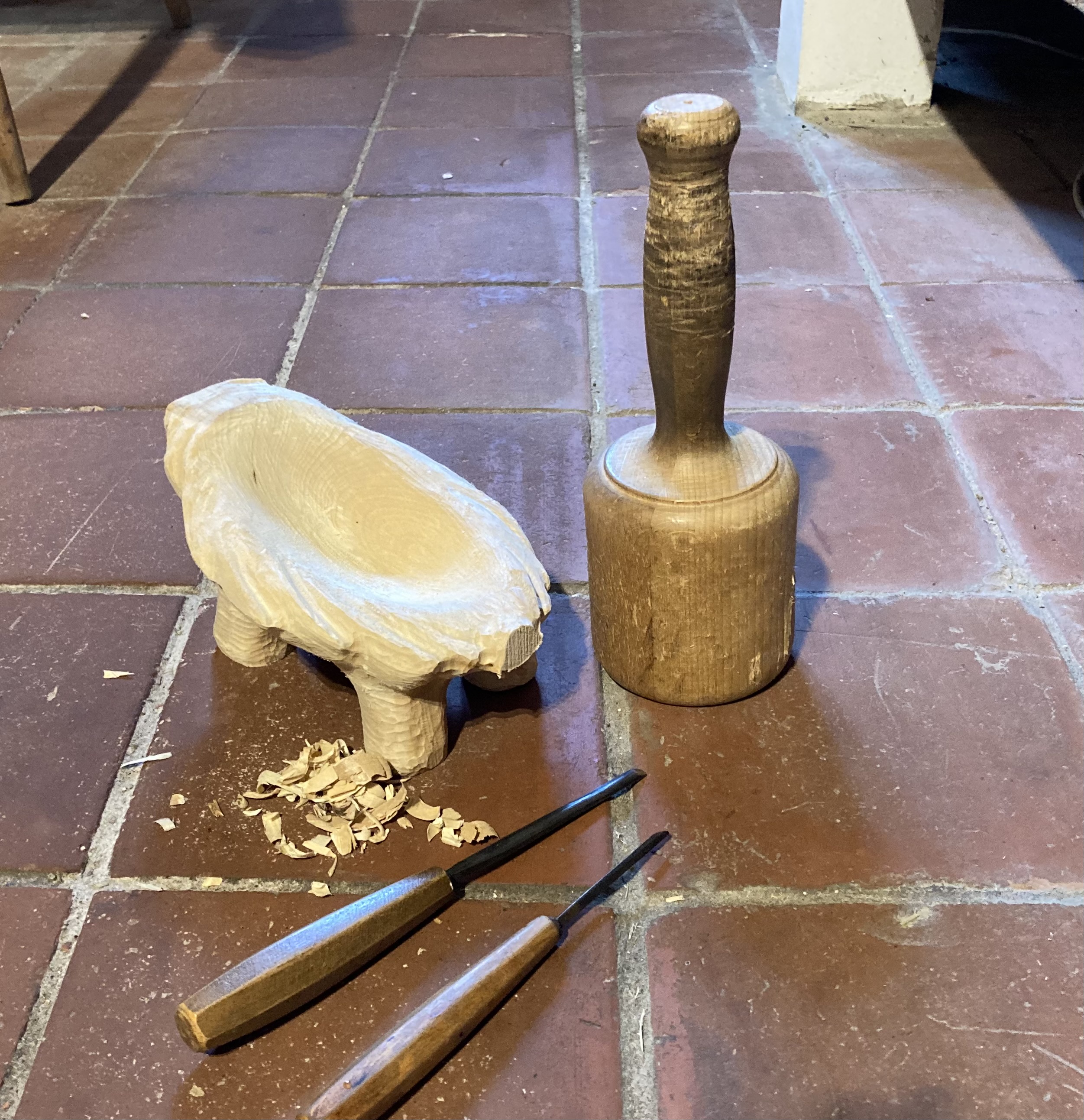 Wih-Naht-Krippe: Wiege für Jesuskind, Holzrohling zum selber Schnitzen, passend zu 45 cm