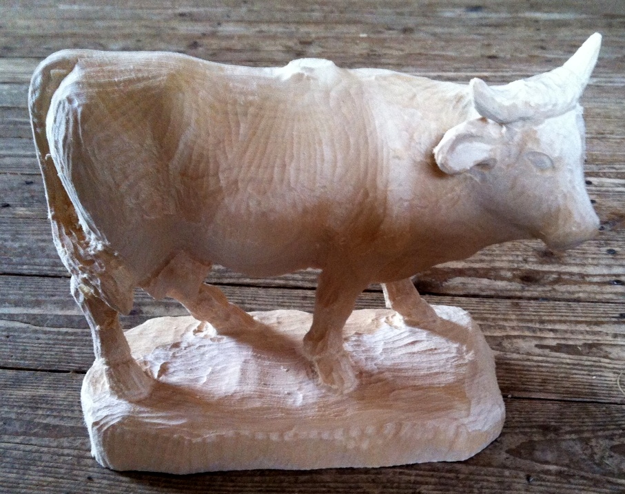 Kuh, 25 cm , Rohling zum Schnitzen