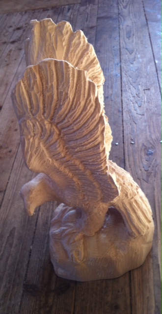 Adler, 32 cm, Rohling zum Schnitzen