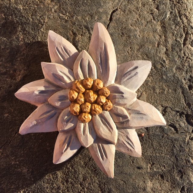 Edelweißblüte, Rohling zum Schnitzen