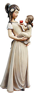 Die Mutterliebe, moderne geschnitzte Skulptur 