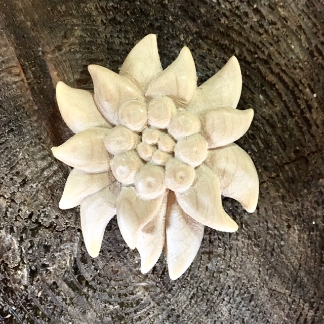 handcarved flower