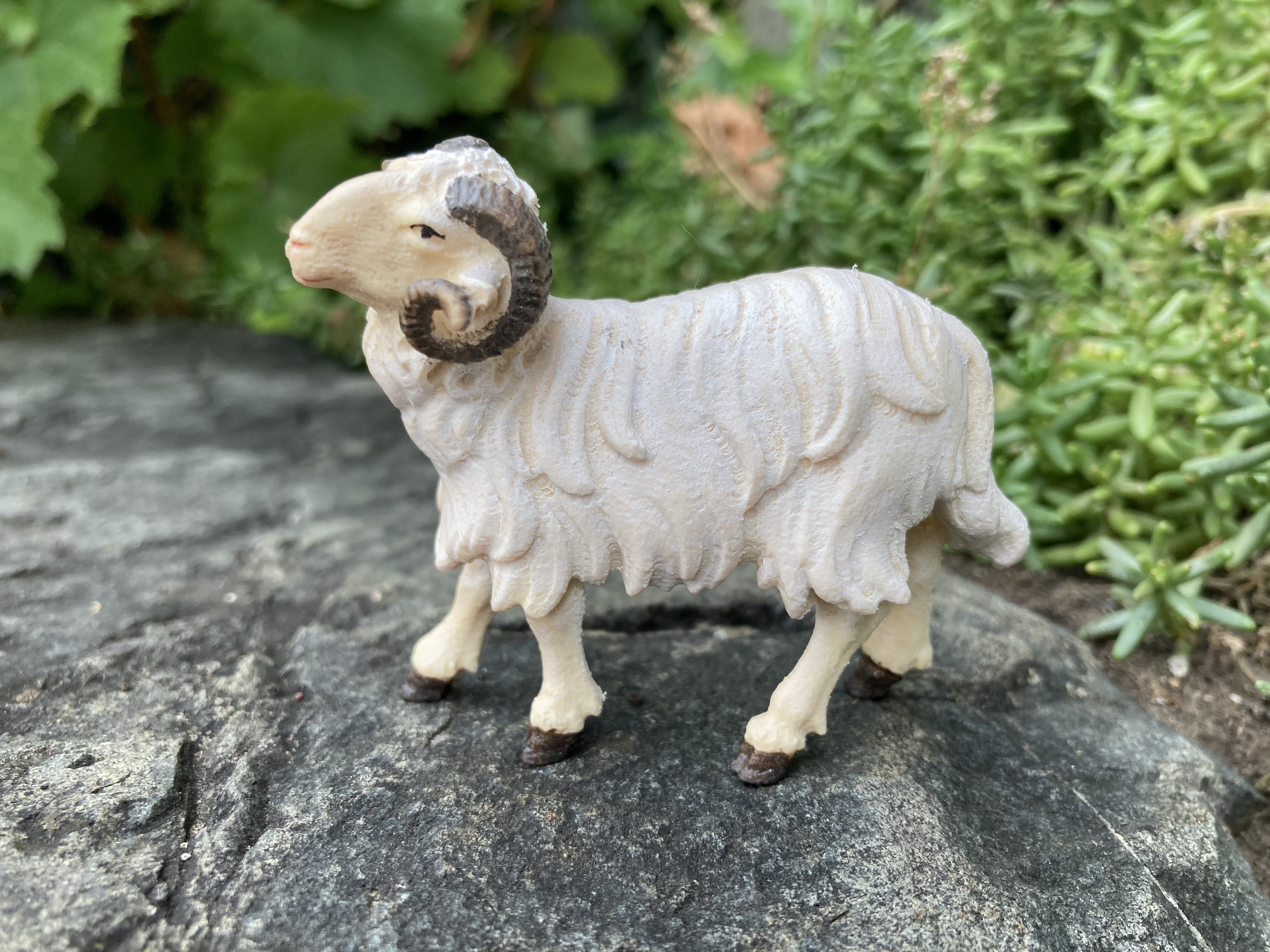 wooden ox, 12 cm