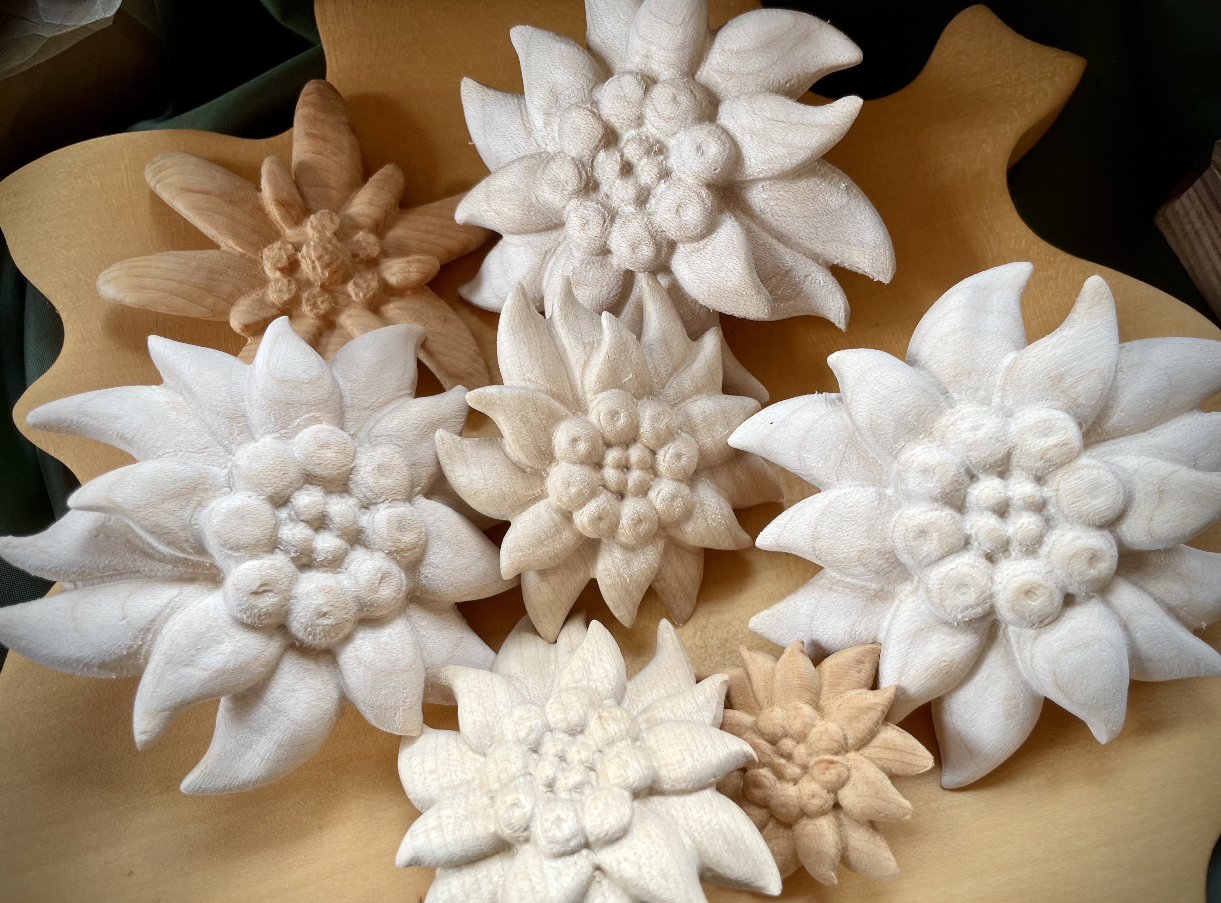 handcarved flower