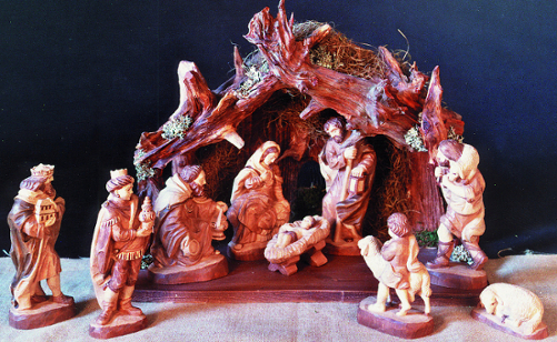 Nativity 17 cm: Kneeling King