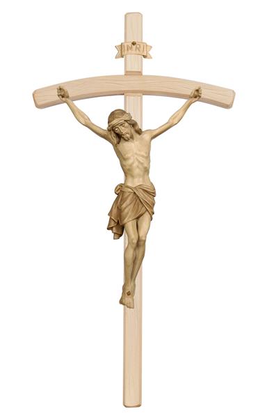 großer geschnitzter Christus am Kreuz