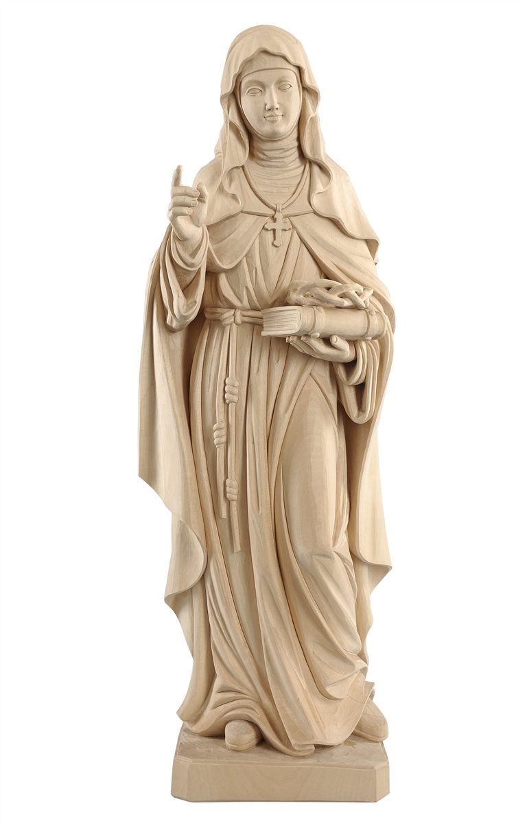Hl. Theresia von Avila, aus Holz geschnitzt
