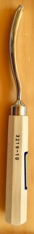Hohleisen gebogen, tiefe Höhlung 8 mm, Bildhauerbeitel