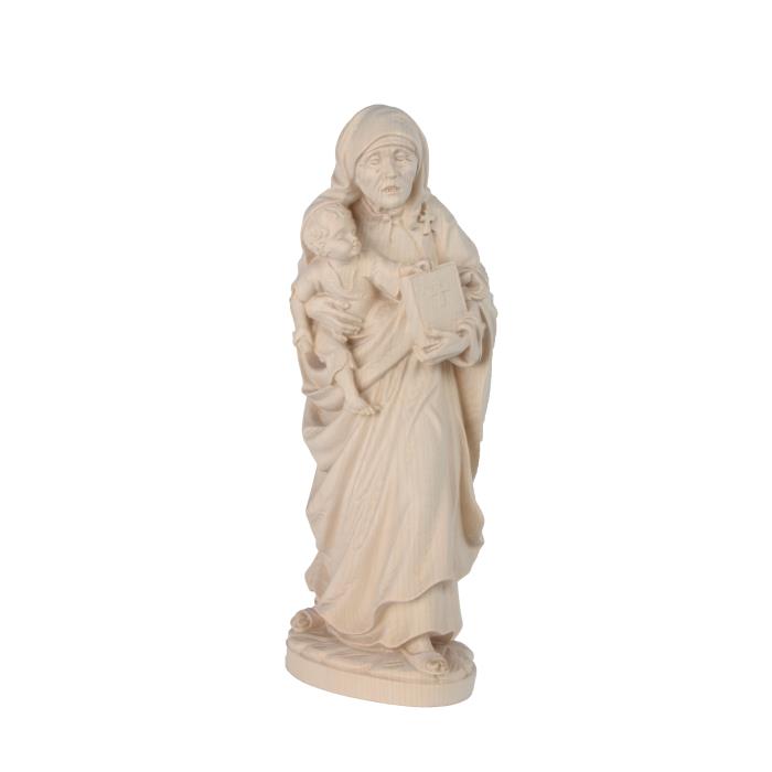Heilige Mutter Teresa, aus Holz geschnitzte Figur