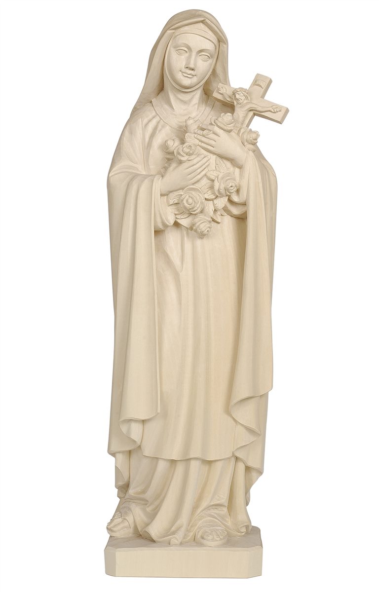 Hl. Theresia von Lisieux, aus Holz geschnitzt