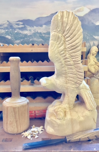 Adler, 32 cm, Rohling zum Schnitzen