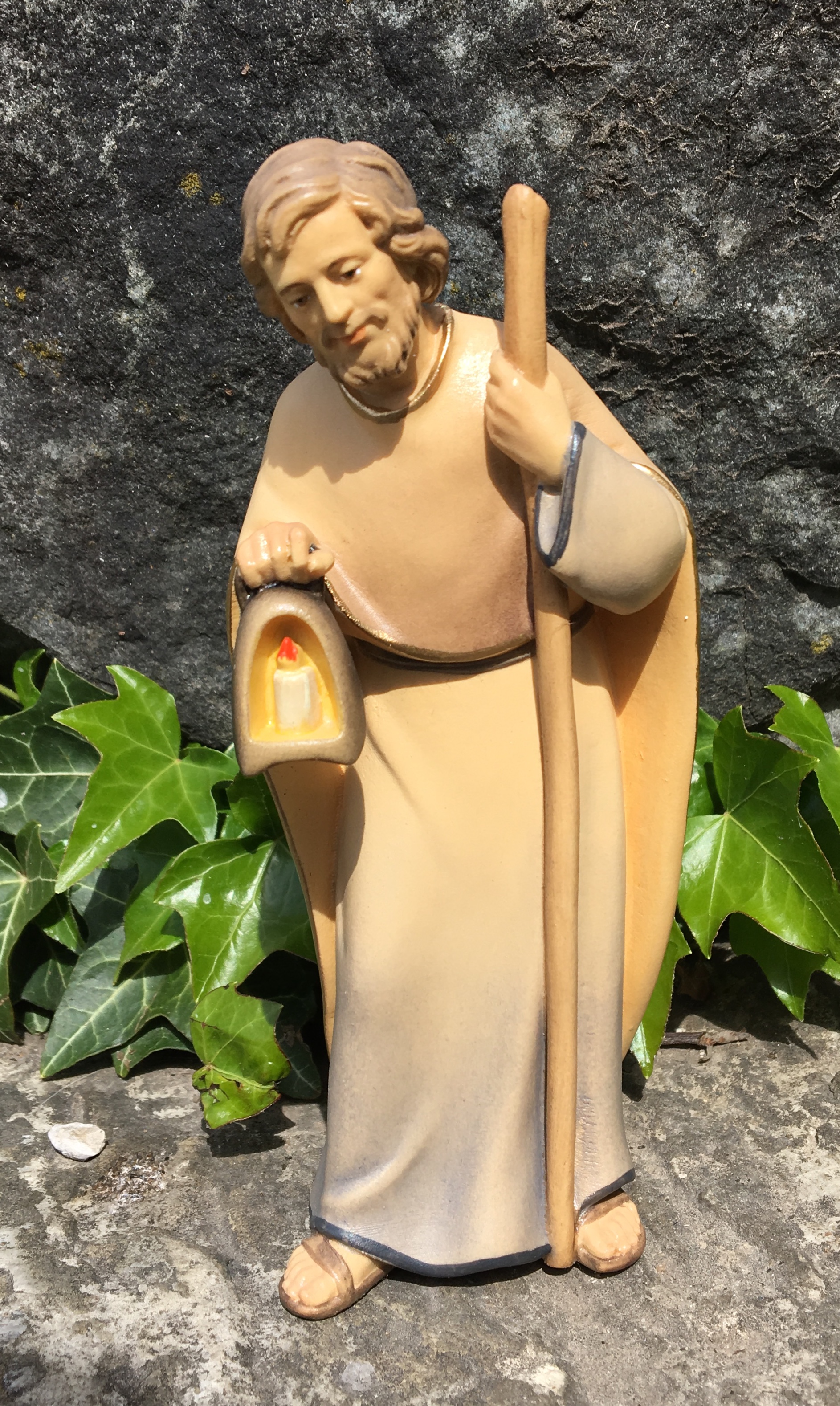 Licht Krippe, Heilige Familie, 12 cm