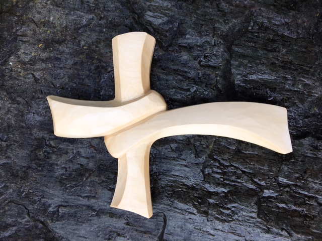 modern cross, 25 cm, wooden blank