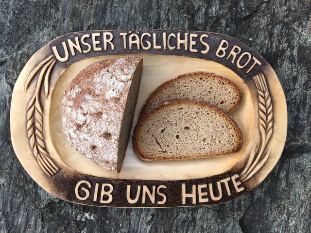 Brotteller / Brotschale, Schnitzrohling, 27 cm