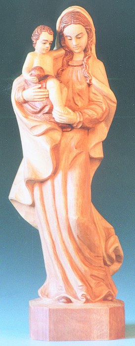 Allgäuer Madonna, Holzrohling zum Schnitzen