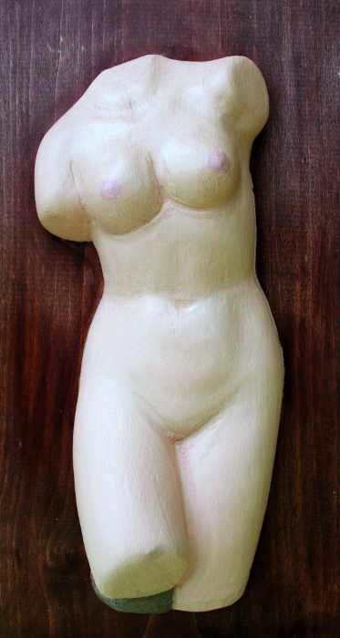 Relief weiblicher Torso, Rohling 28 cm