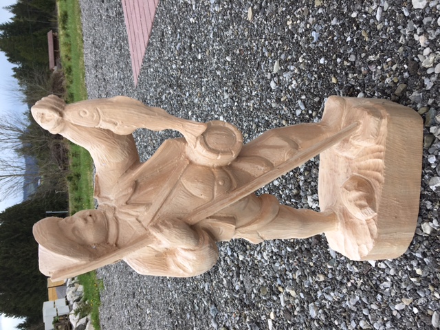 Angler wooden blank 35 cm