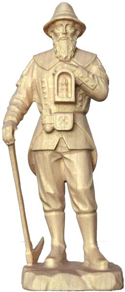 Berghäuer, erzgebirgische Holzfigur, geschnitzt, 29 cm