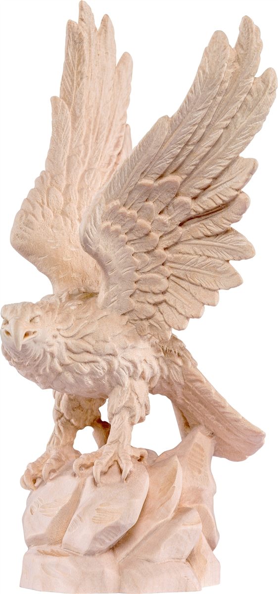 Steinadler aus Holz geschnitzt