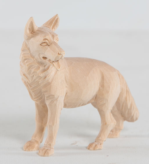 Allgäu Krippe 12 cm feingefräst: Schäferhund