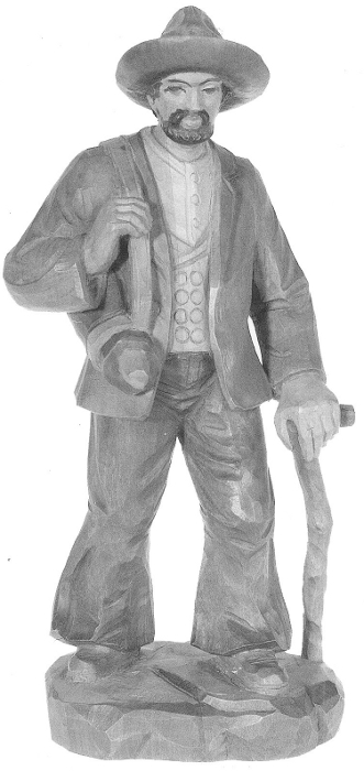 Zimmermann, Rohling zum Schnitzen 30 cm