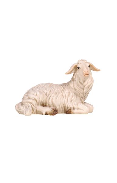 geschnitztes liegendes Schaf zur Kostner Krippe 