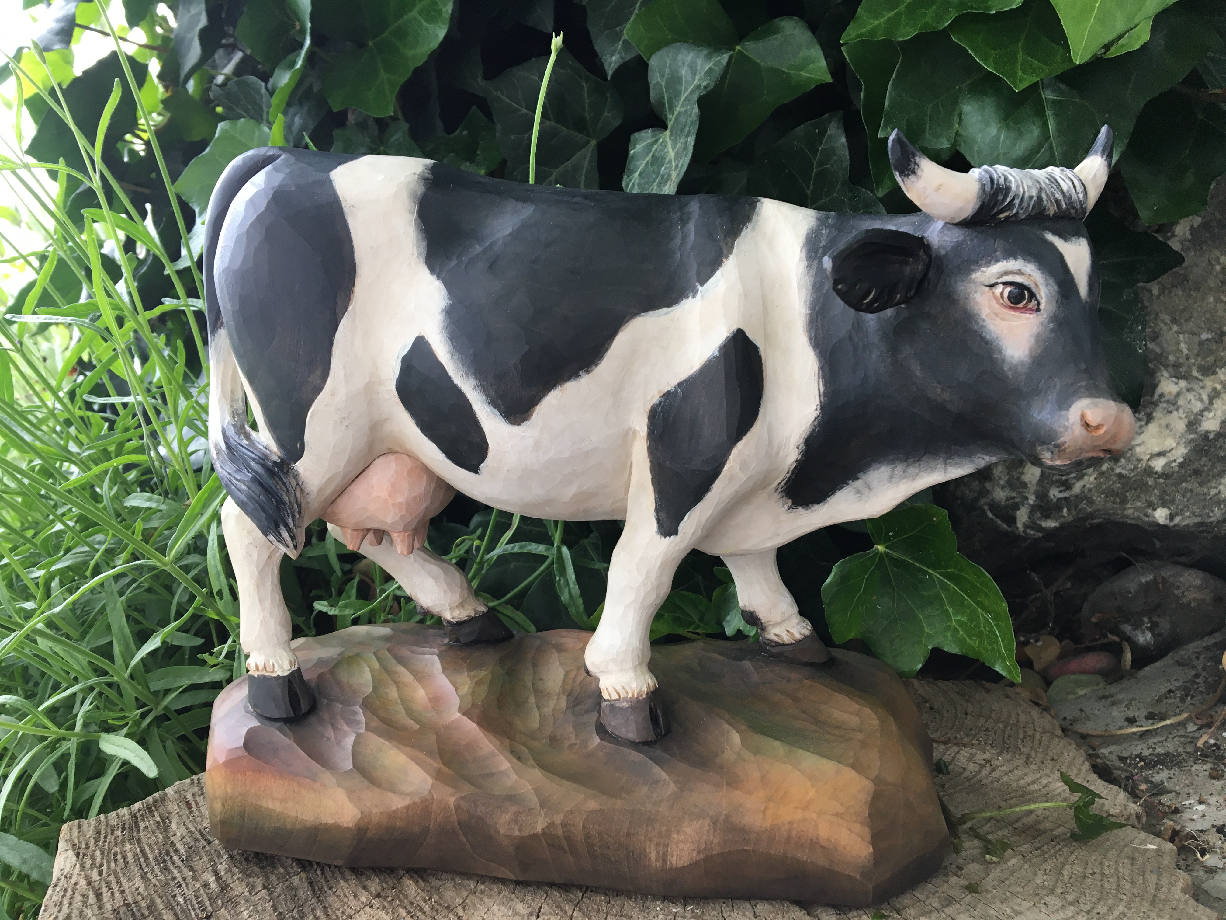 Kuh, 25 cm , Rohling zum Schnitzen