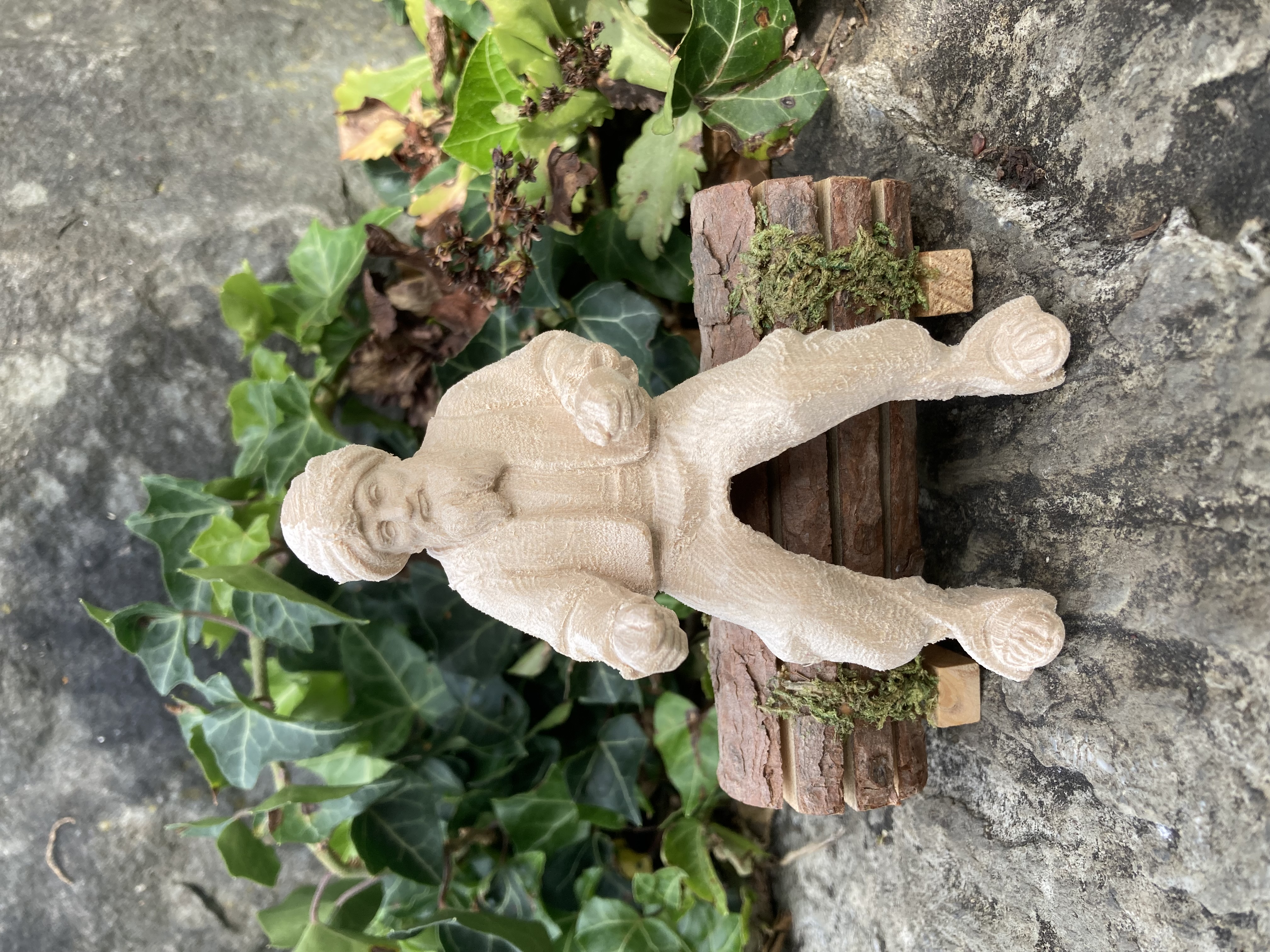 Allgäu Krippe 10 cm feingefräst: Reiter für das Pferd