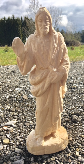 Jesus segnend, Rohling zum Schnitzen