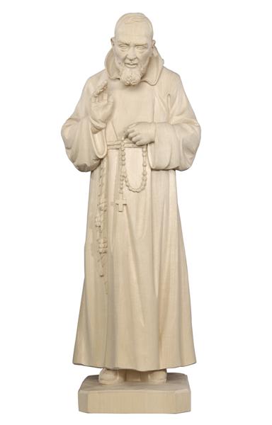 Padre Pio, aus Holz geschnitzt